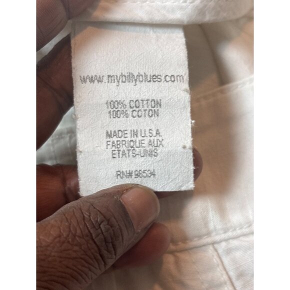 Billy Blues Womens White Cargo Pants Size 4 With Multiple Pockets & Belt Loops - Picture 12 of 14